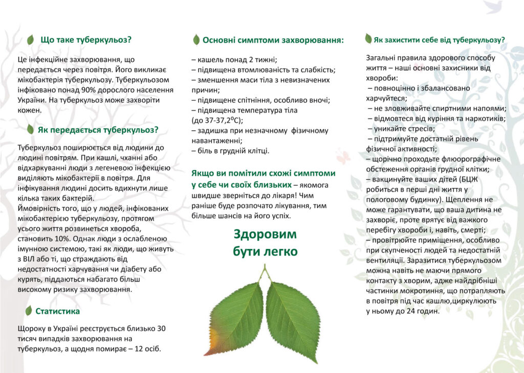 24 березня - Всесвітній день боротьби проти туберкульозу